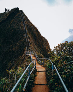the Haiku Stairs in Hawaii, inspiration for the YMCA Haiku Stair Climb Challenge