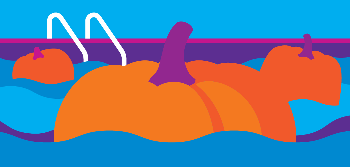 Swim with the Pumpkins at the Carls Y